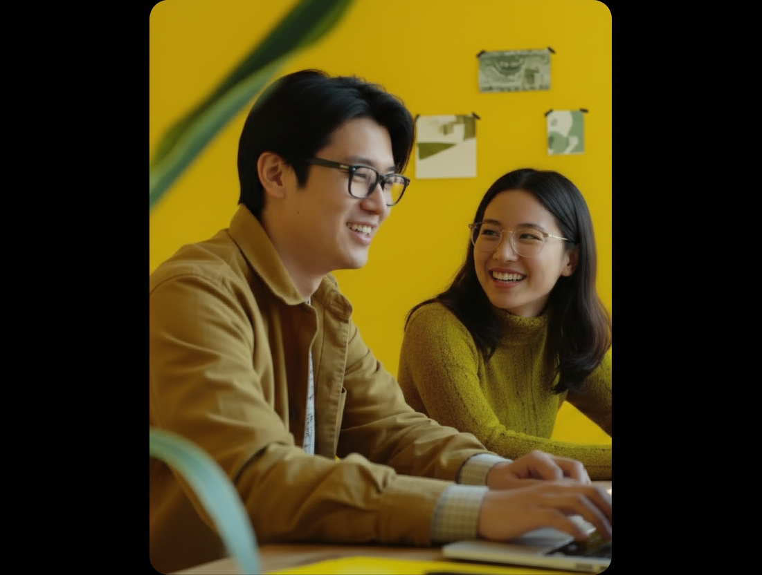 Đồng nghiệp trao đổi trong không gian làm việc